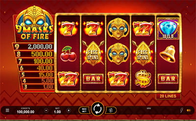 Trò Chơi Máy Đánh Bạc 9 Masks of Fire Của Sòng Bạc Trực Tuyến JackpotCity Ở Việt Nam
