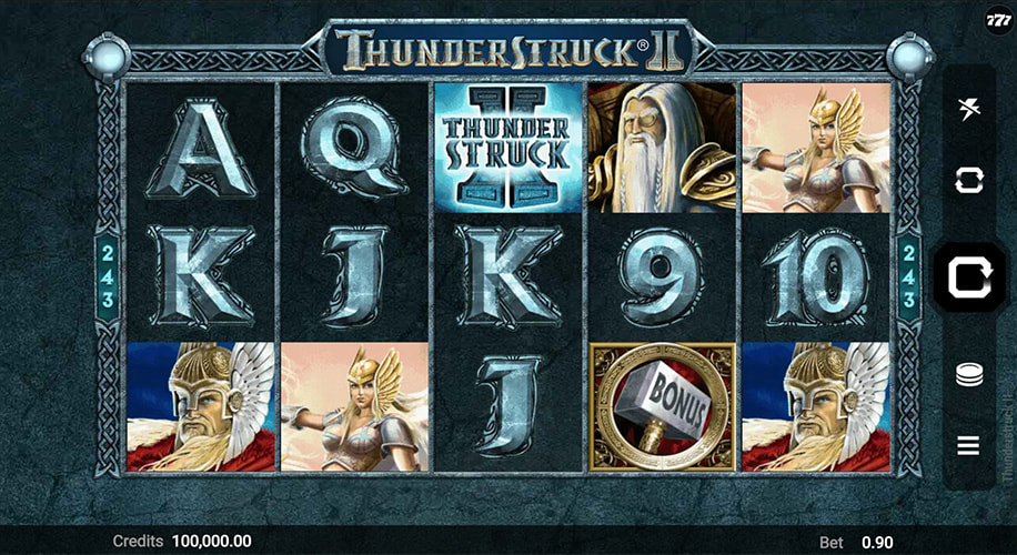 Chơi máy đánh bạc online Thunderstruck II miễn phí