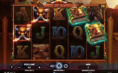 Vòng Quay Miễn Phí Trong Máy Đánh Bạc Book of Rampage